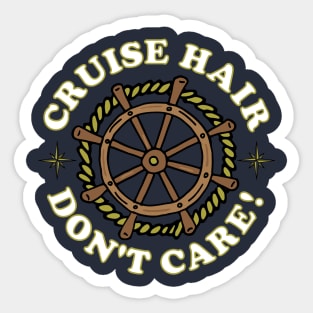 Cruise Hair Funny Cruising Quote Sticker